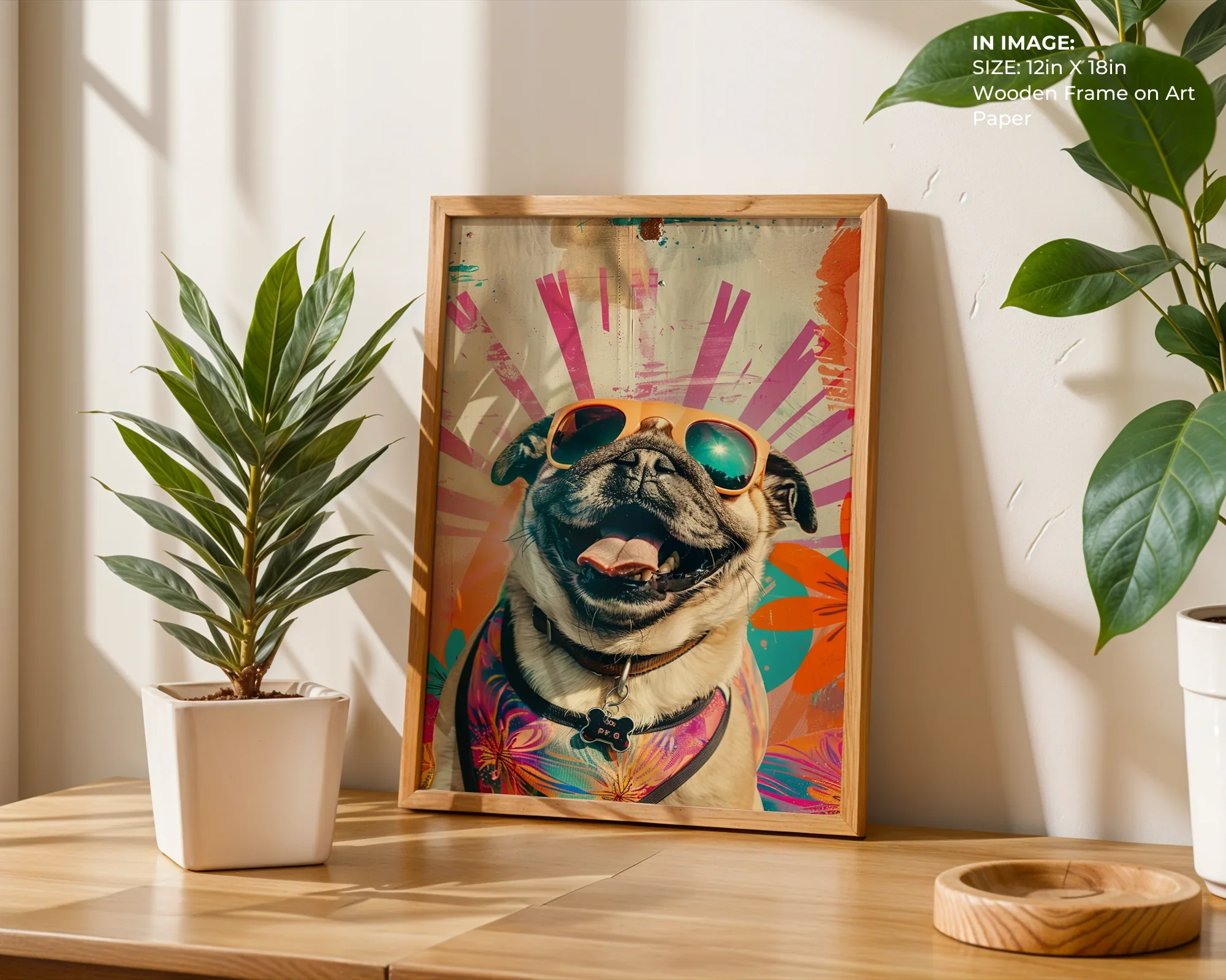 Happy Pug Sunburst - Gallery Image 4