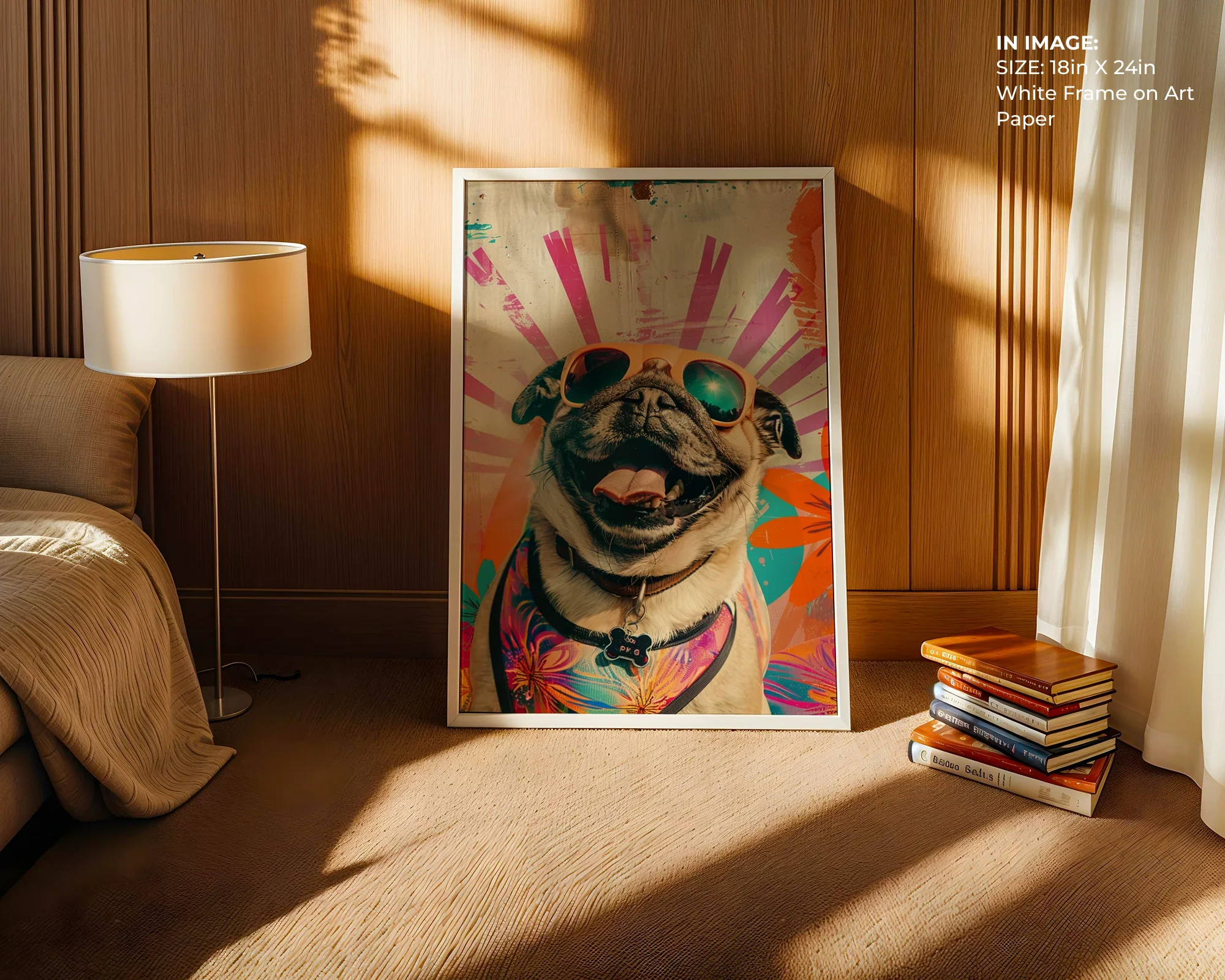 Happy Pug Sunburst - Gallery Image 5