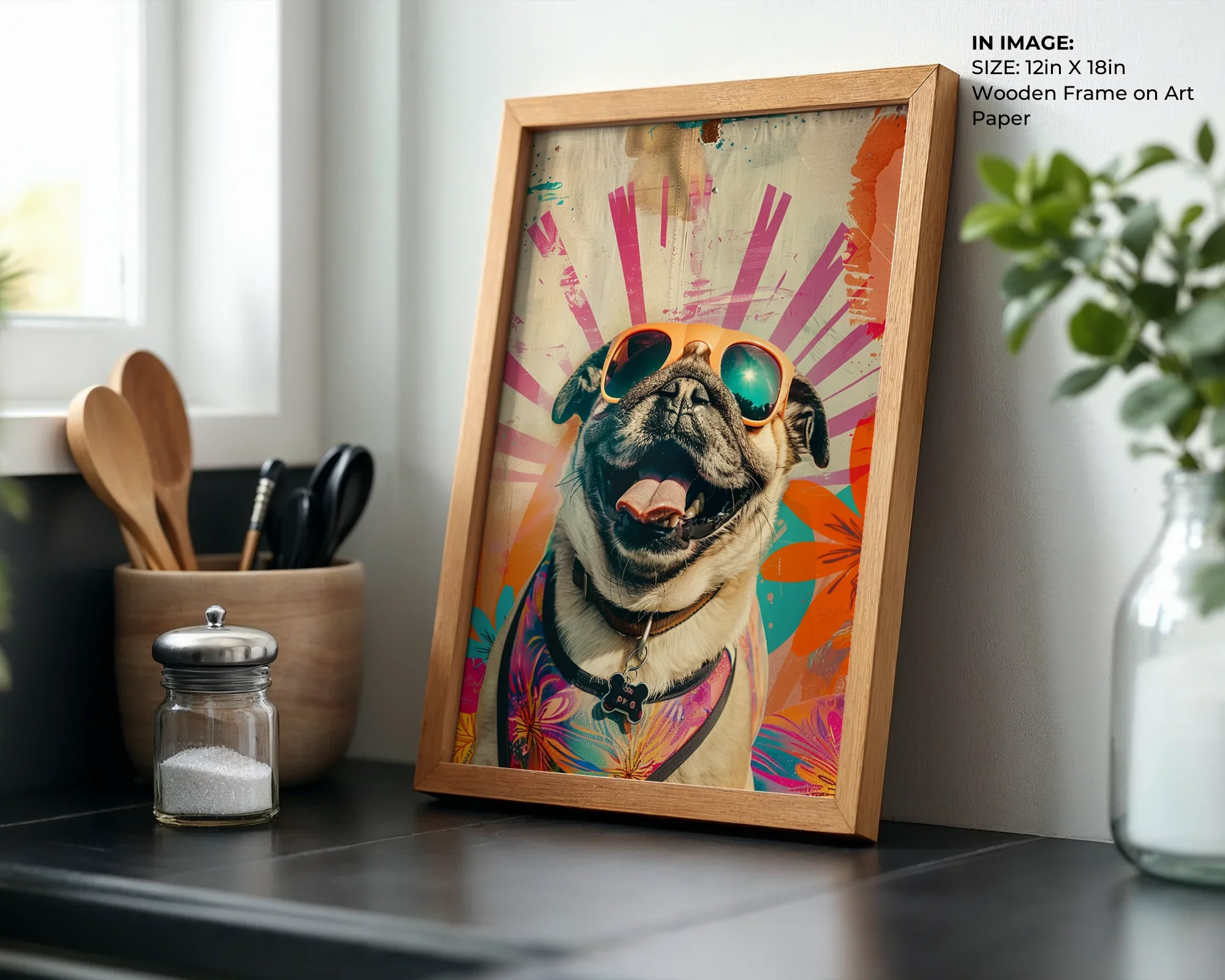 Happy Pug Sunburst - Gallery Image 7