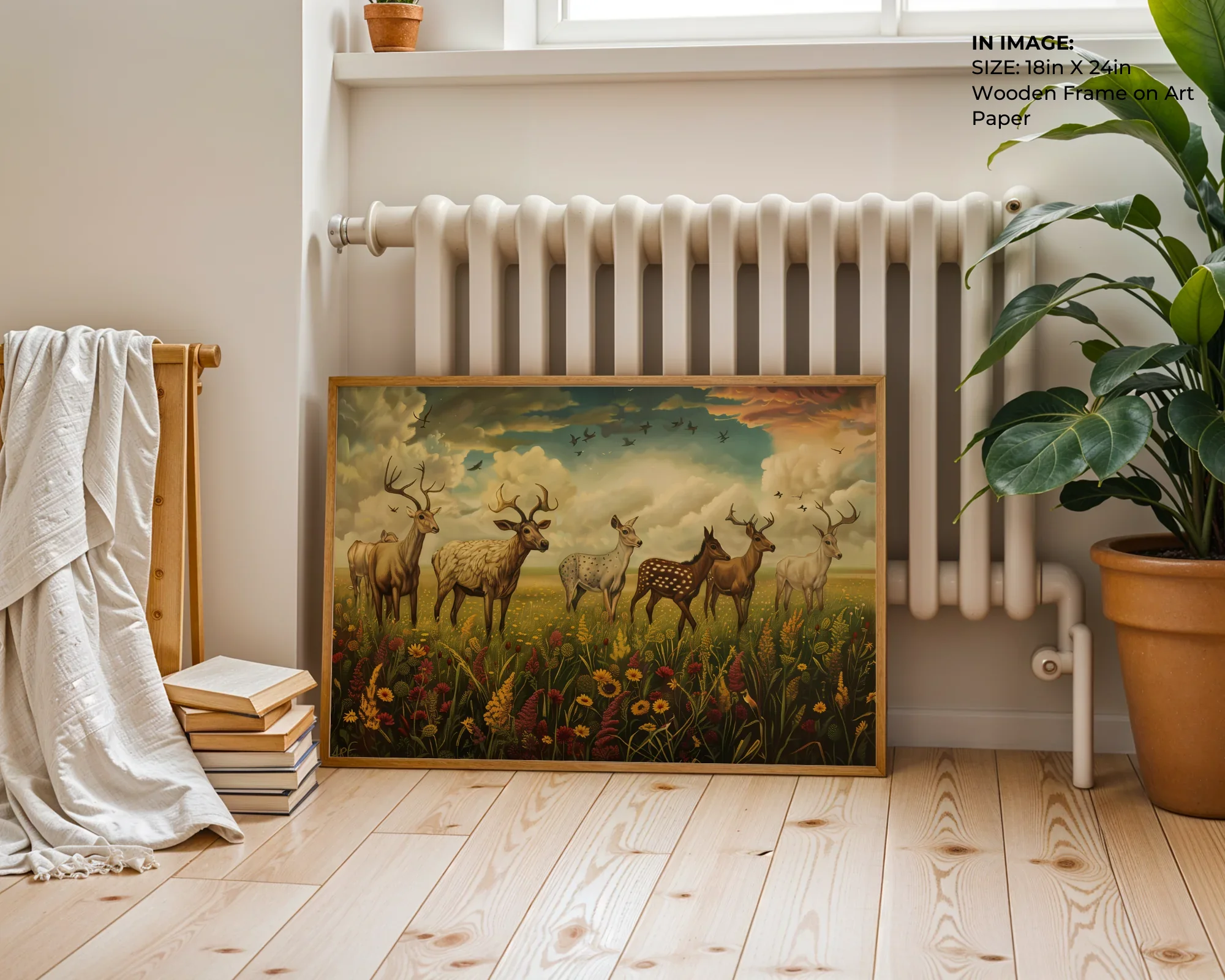 Meadow Deer Gathering - Gallery Image 1