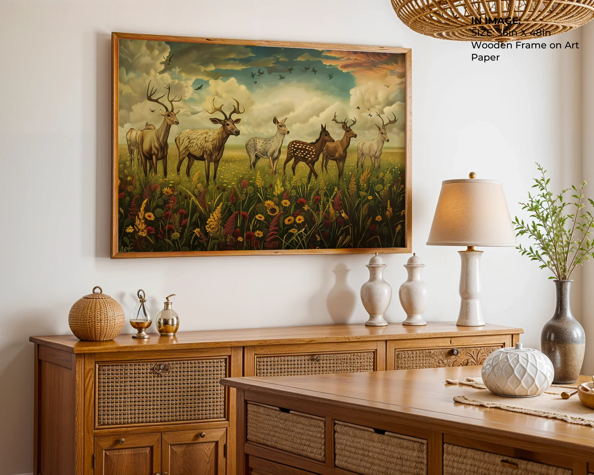 Meadow Deer Gathering - Gallery Image 2