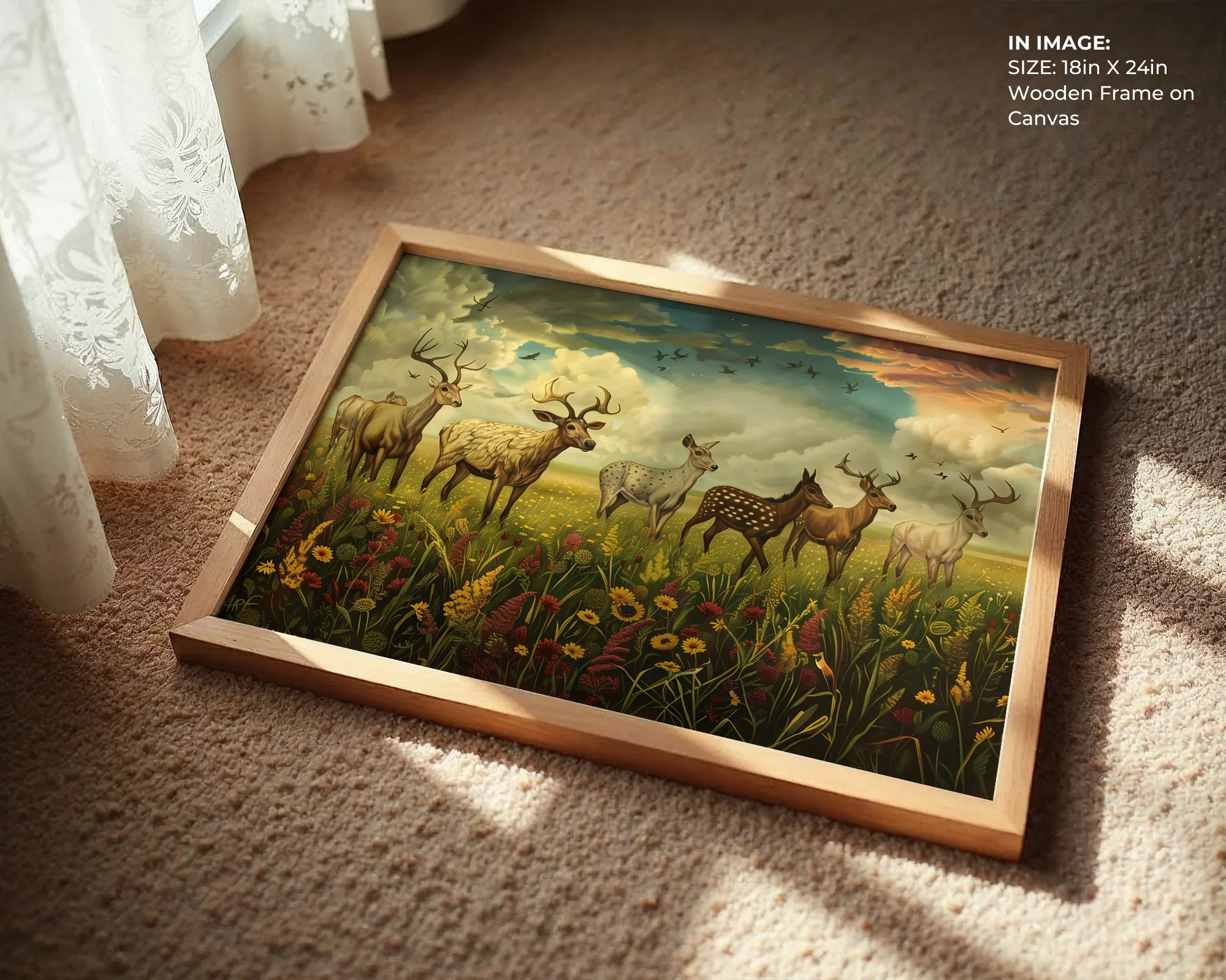Meadow Deer Gathering - Gallery Image 3
