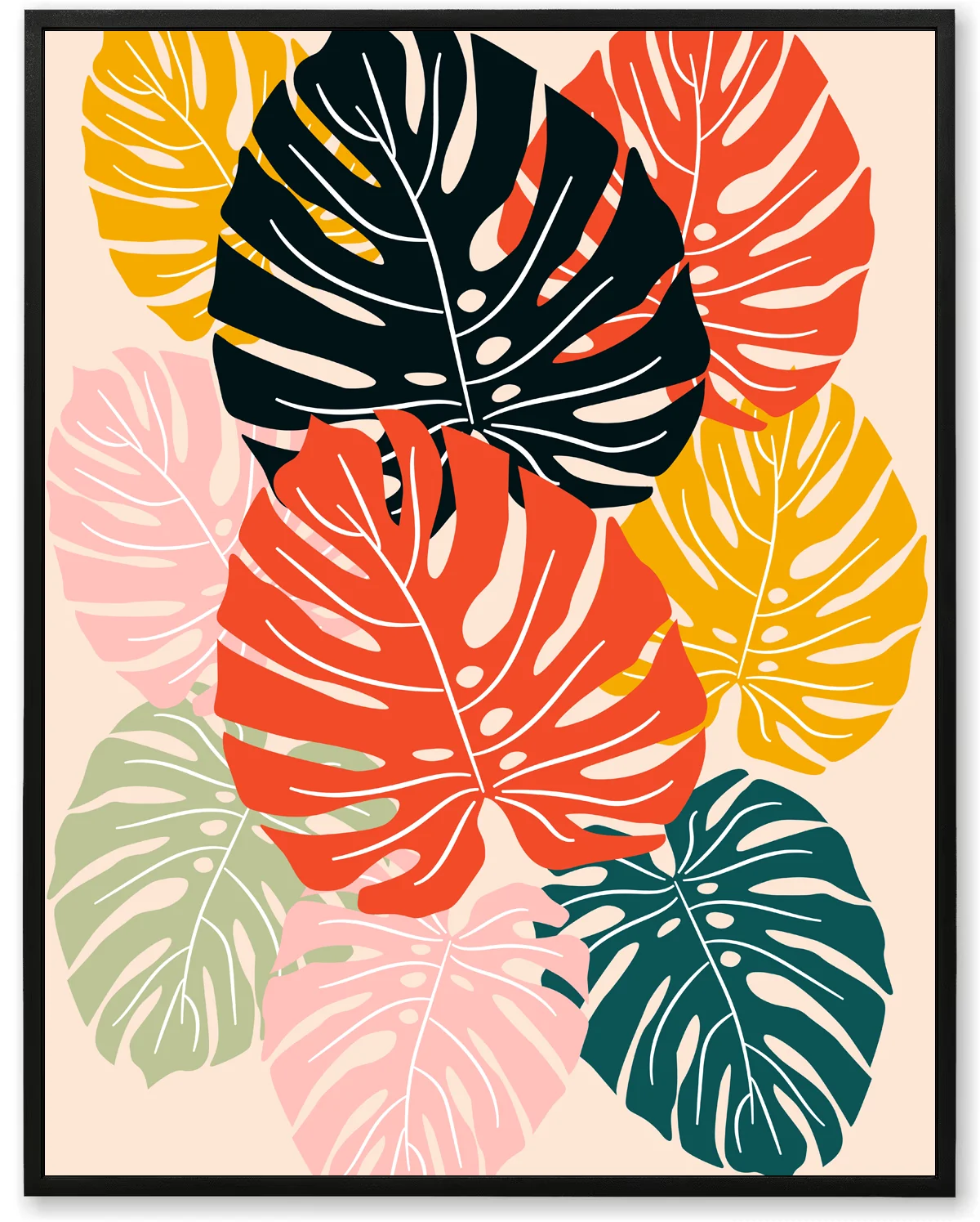 Pastel Leaves