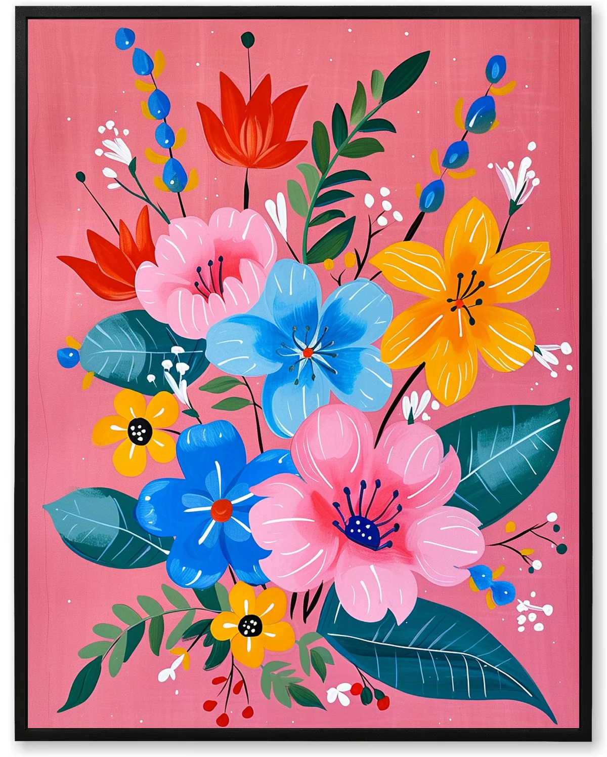 Pink Floral Splash