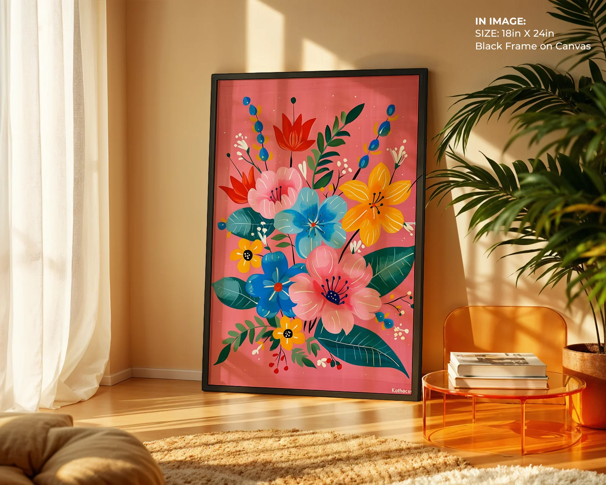 Pink Floral Splash - Gallery Image 3