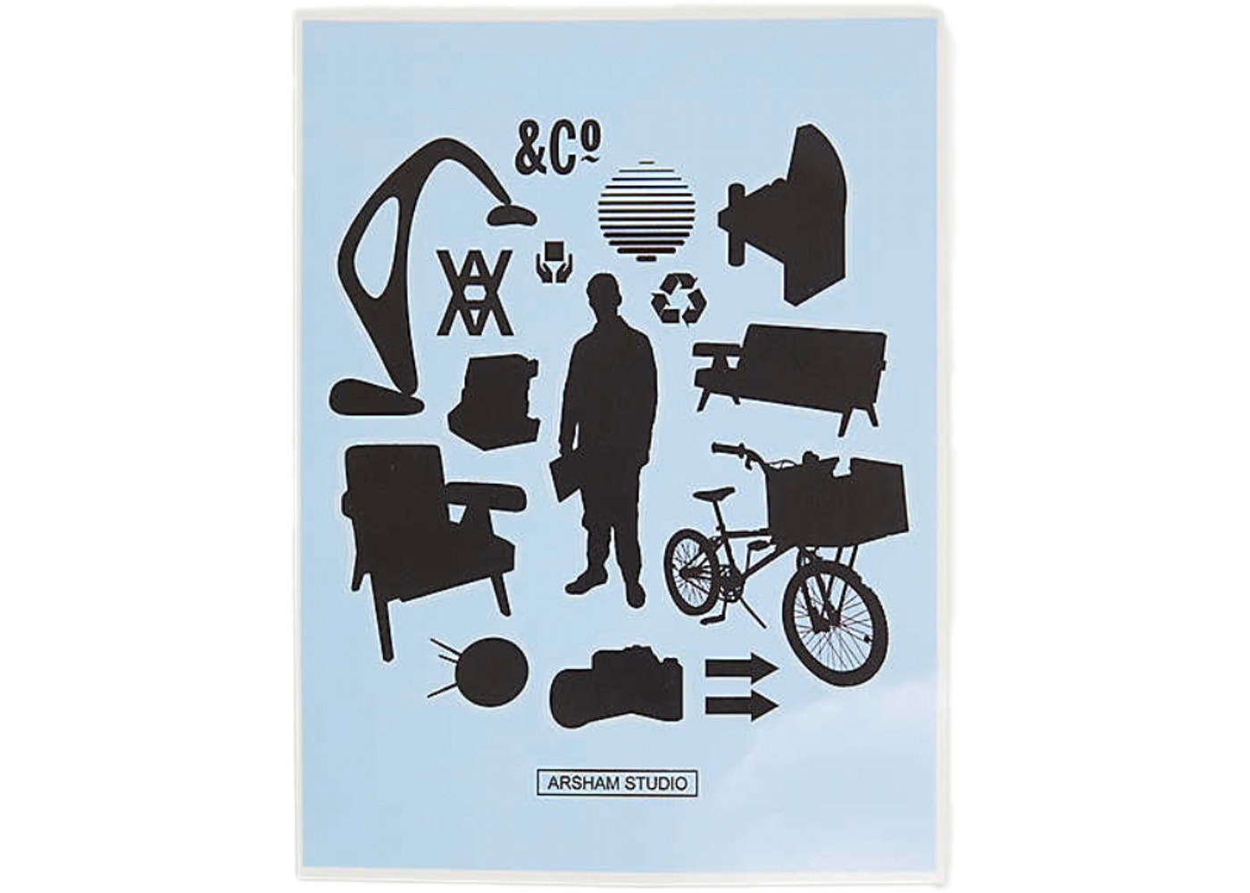 Selfridges Sticker Sheets Blue/Black