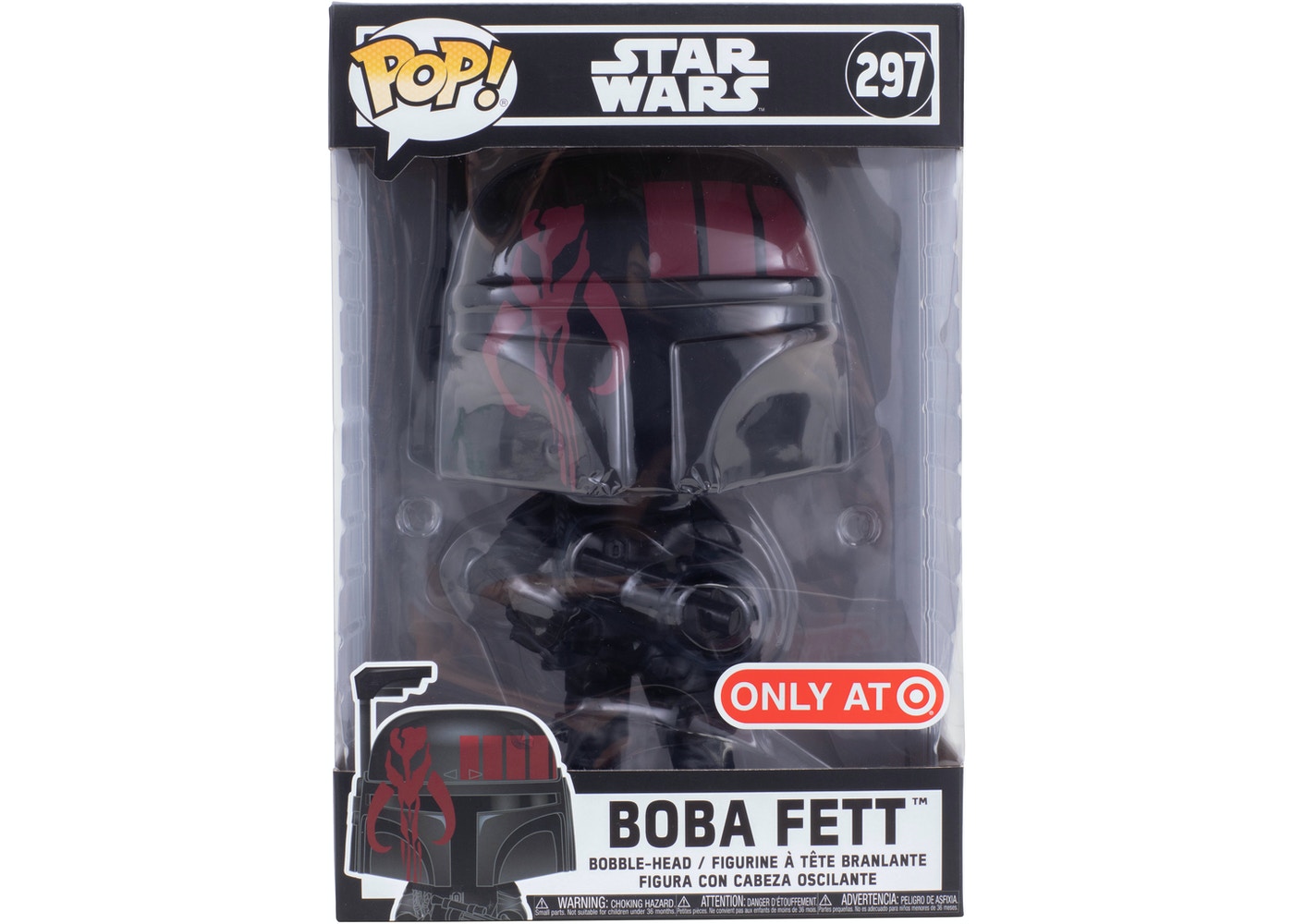 Funko Pop! Star Wars x Futura Boba Fett Target Exclusive Black 10-Inch Bobble-Head Figure #297