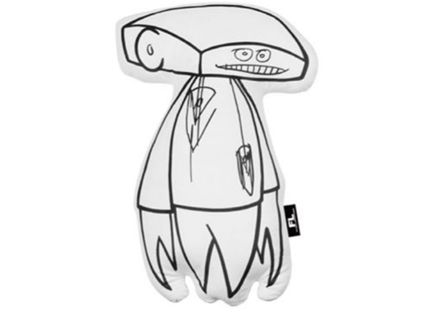 Futura Johnny Plush Cushion White