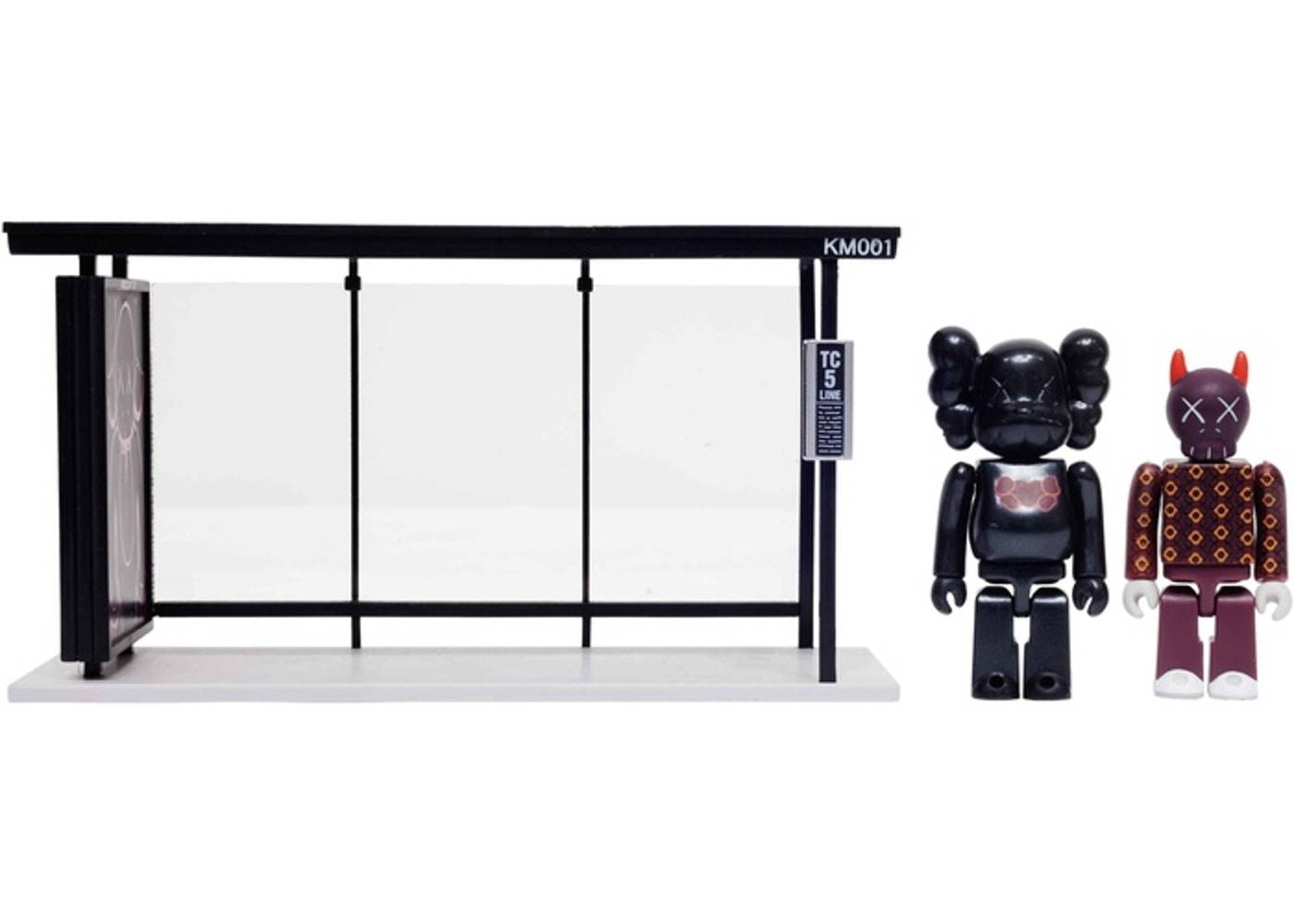 KAWS x Medicom Bus Stop Series Volume 1 Vinyl Toy Black/Red