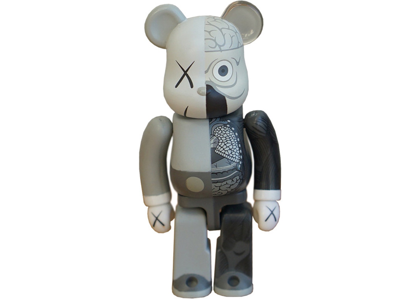 KAWS Bearbrick Dissected 100% Grey