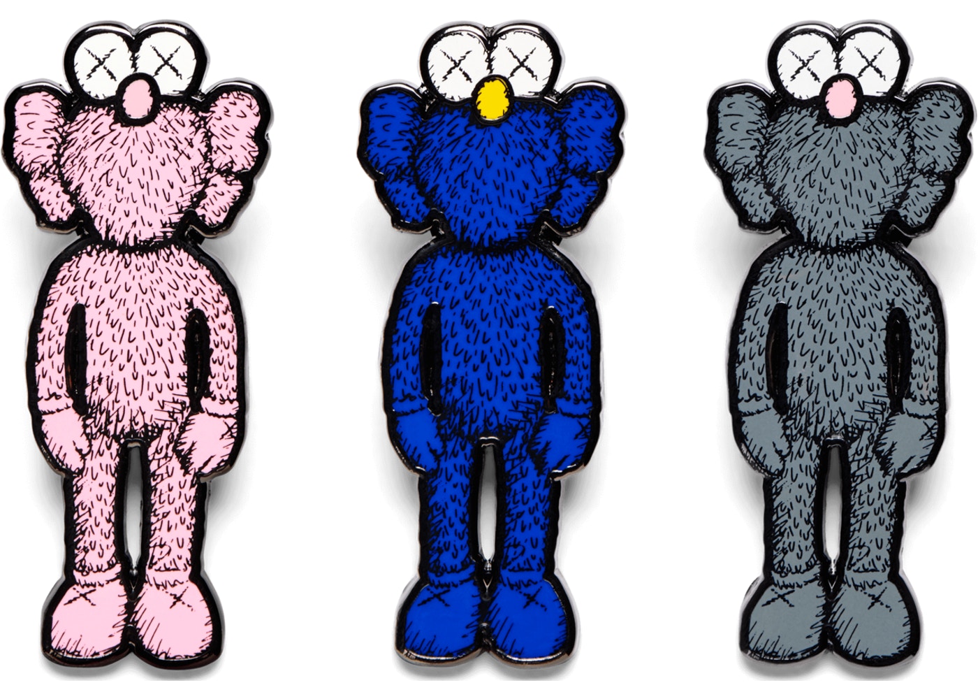 KAWS BFF Pin (Set of 3) Multicolor