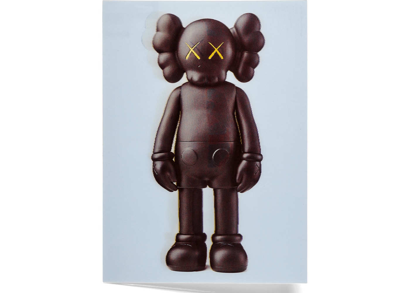 KAWS Companion Flayed Lenticular Postcard Black
