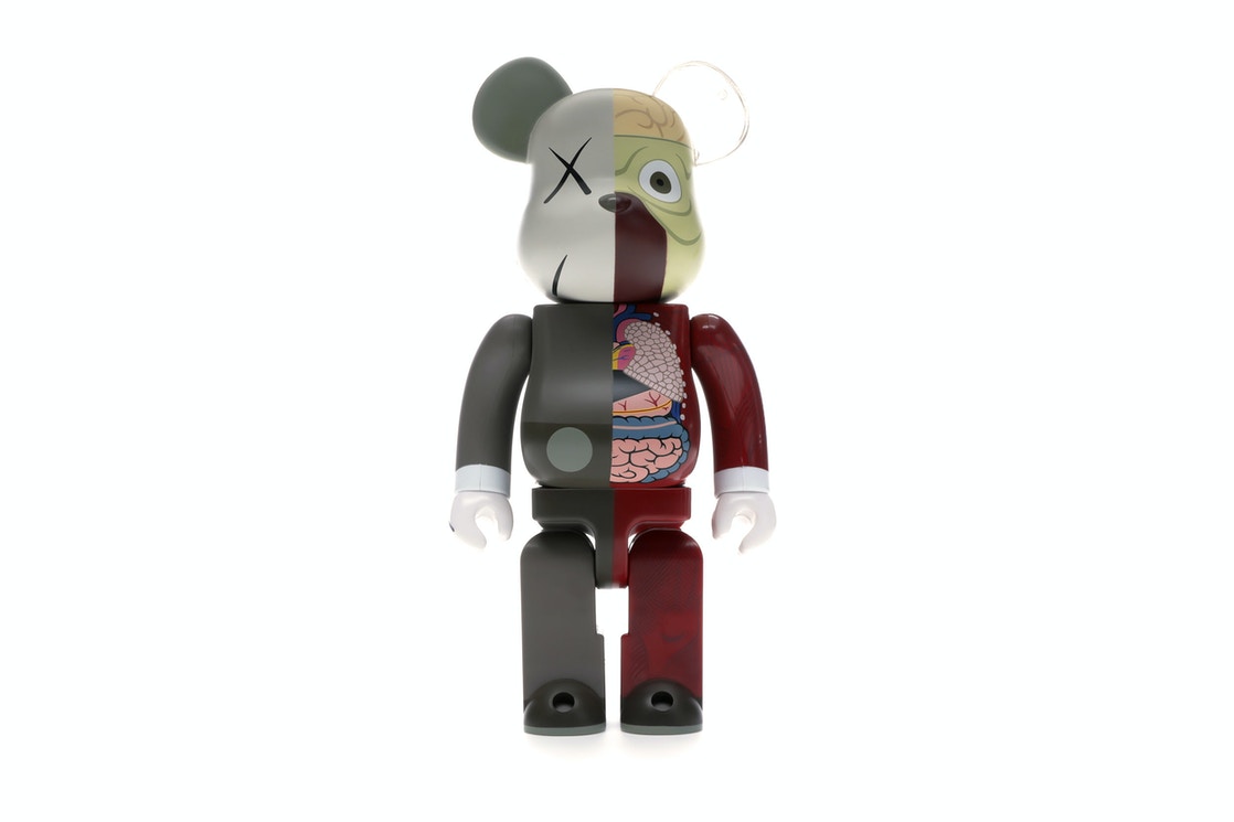 KAWS Bearbrick Dissected 400% Brown