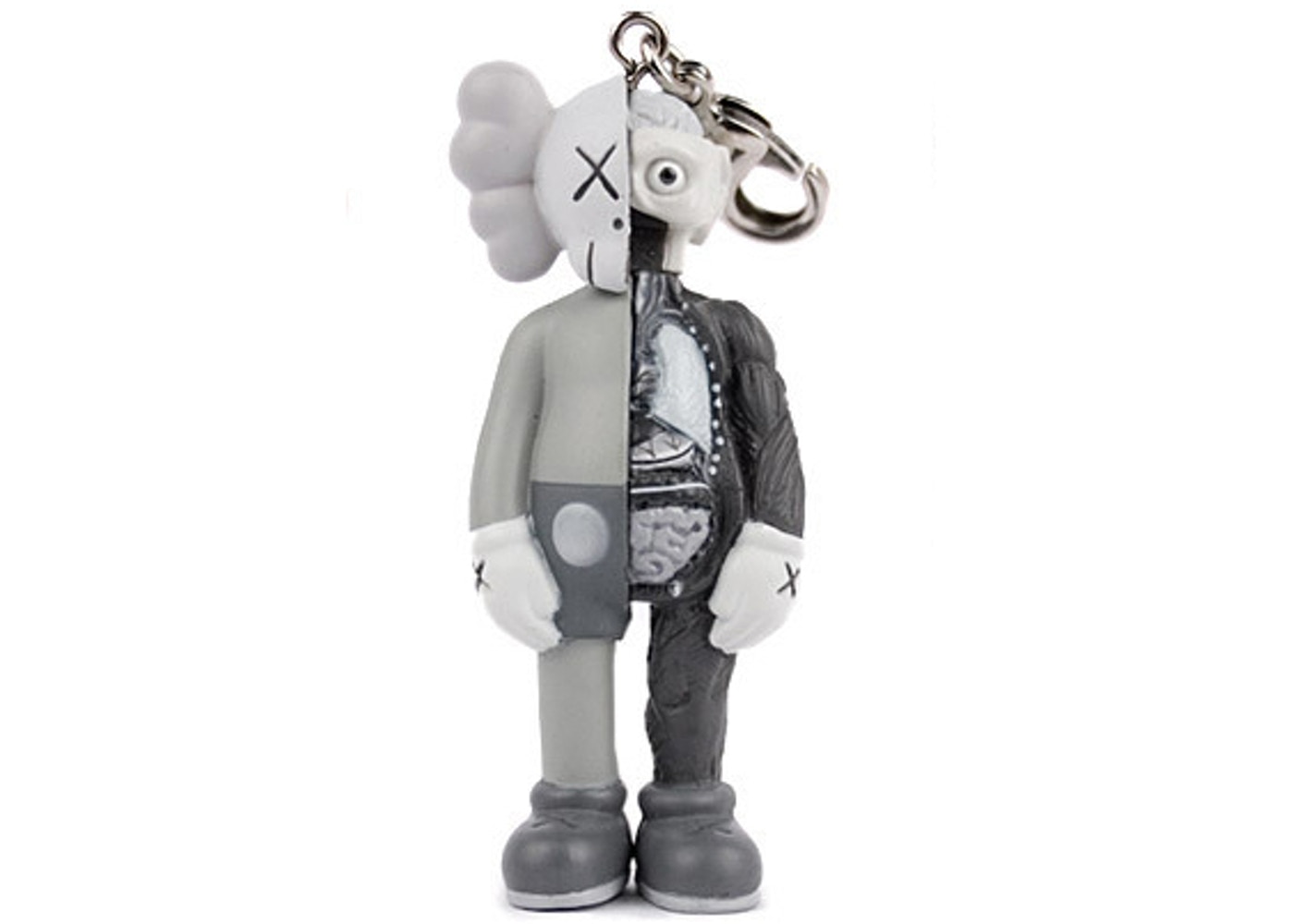 KAWS Companion Flayed Keychain Grey