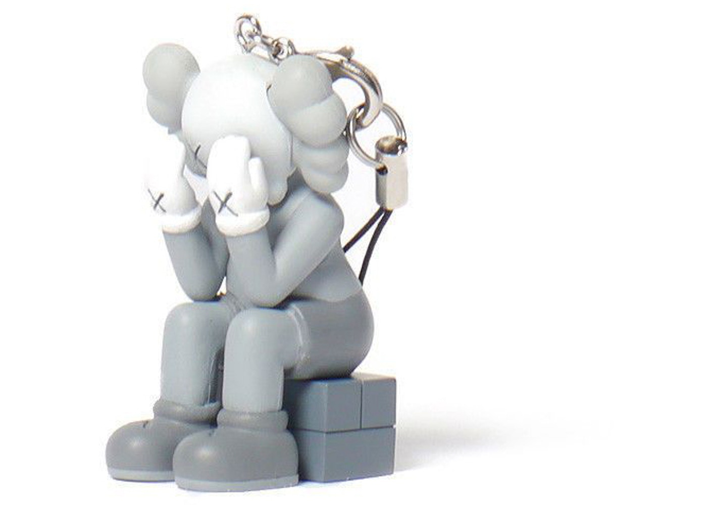KAWS Passing Through Keychain Grey