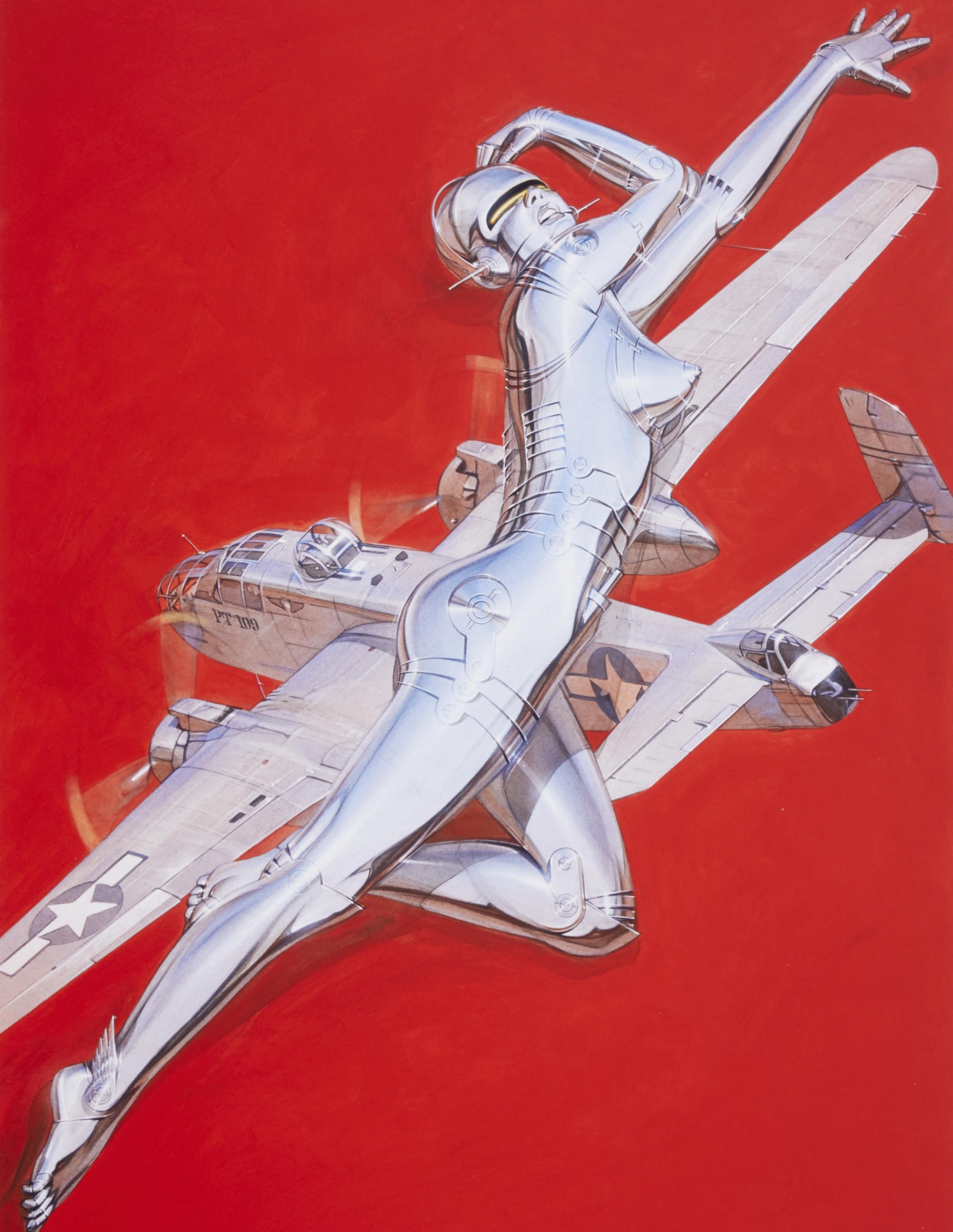 Red Plane Sexy Robot , 2018