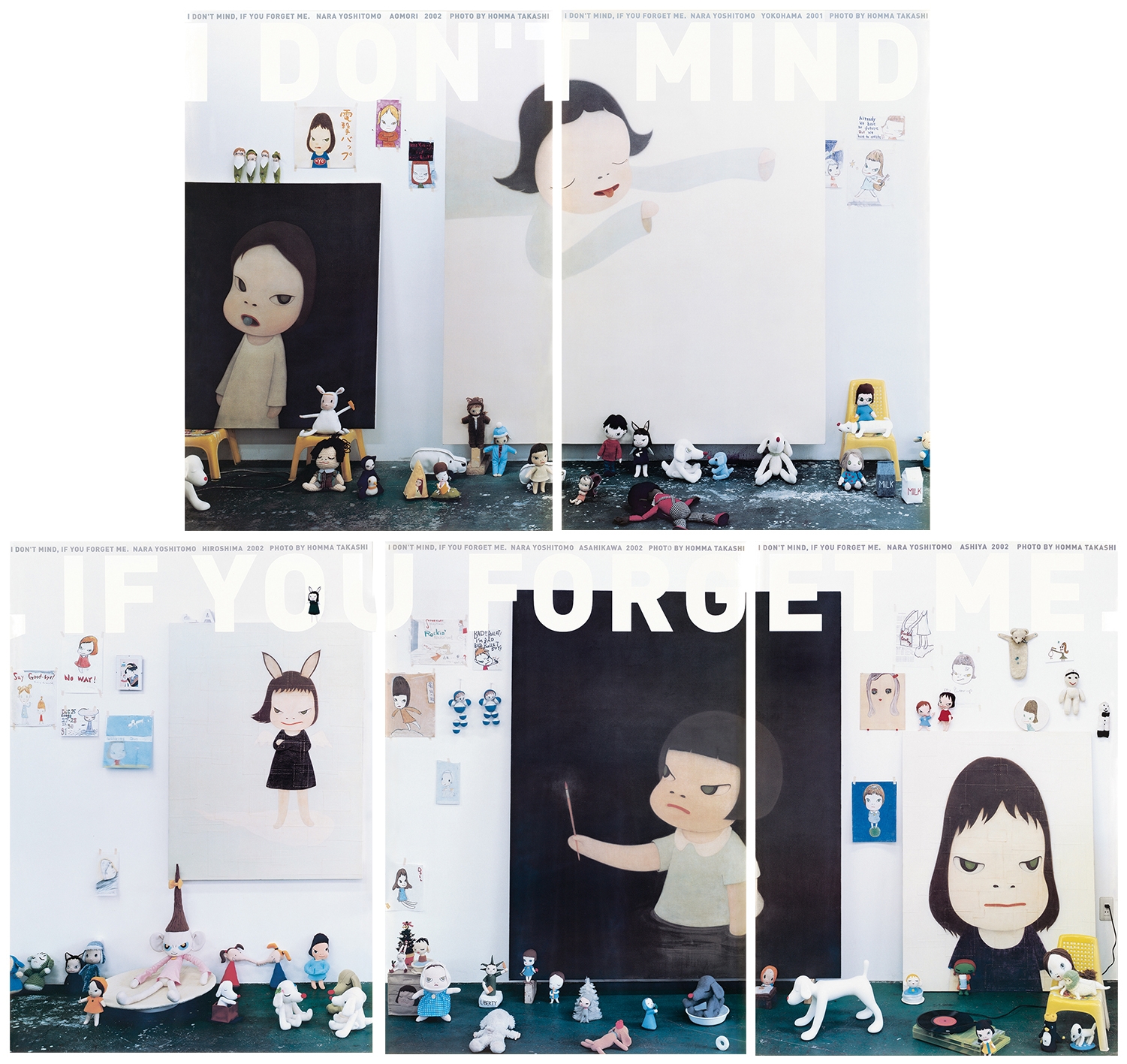 I don't mind, if you forget me (Poster set of 5)