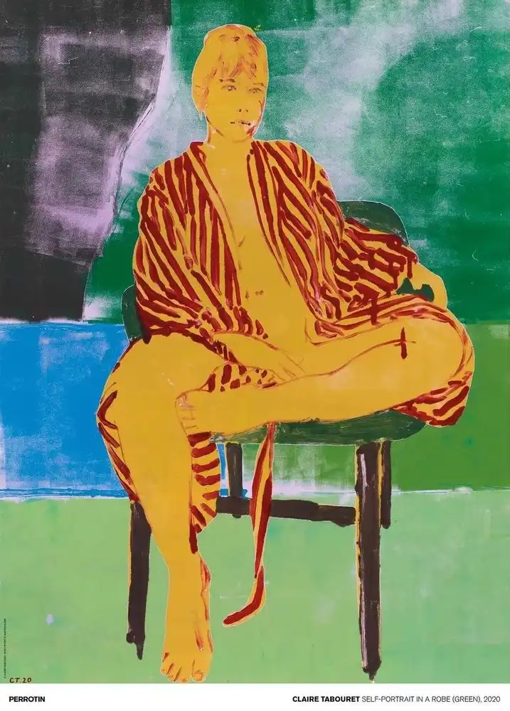 Self Portrait in a Robe (Green - Signed)