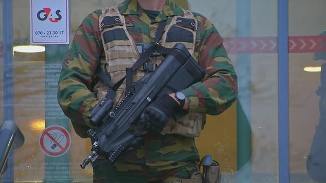 Extra troops have been deployed in Belgium at spots where many people gather