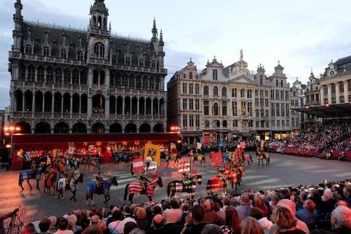 Thousands attended the traditional Ommegang in Brussels