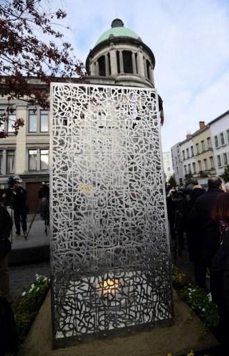 Brussels attacks: sculpture inaugurated today in Molenbeek in memory of victims