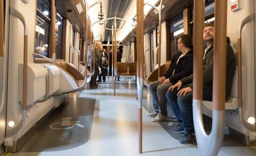 Brussels metro unveils its newly designed trains