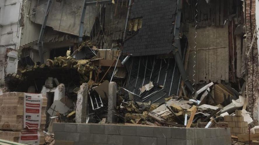 One injured after building collapses in Molenbeek