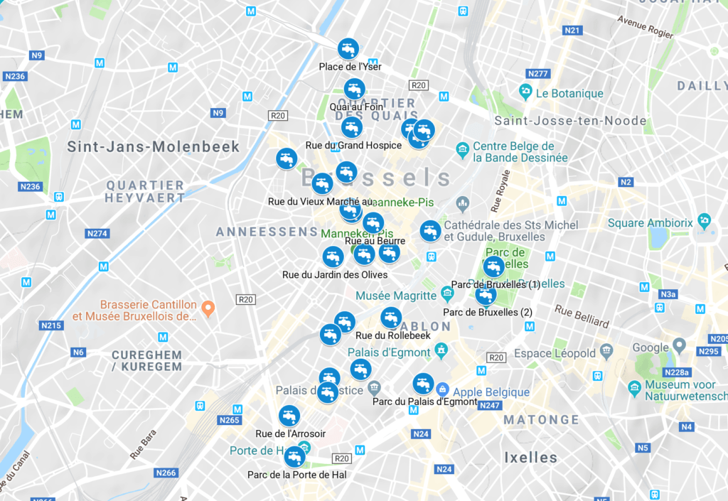 Here's where you can find drinking fountains in Brussels