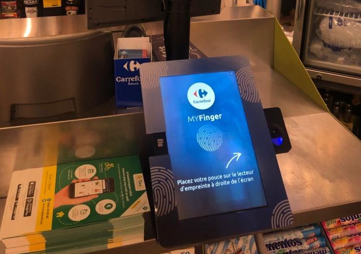 Carrefour tests paying with fingerprint in Brussels European District