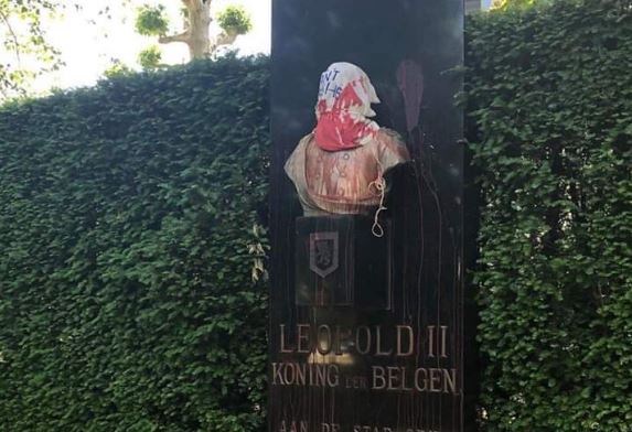 &#8216;I can&#8217;t breathe&#8217;: Leopold II statue defaced in Ghent