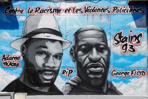 Fresco honouring George Floyd and Adama Traoré defaced in France