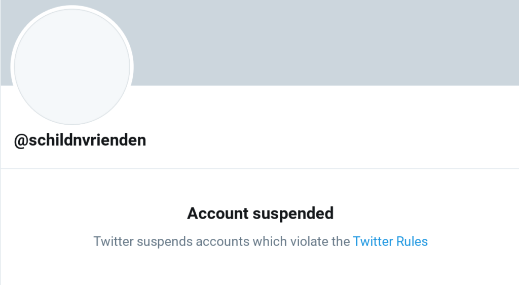 Belgian far-right Schild &#038; Vrienden suspended from Twitter