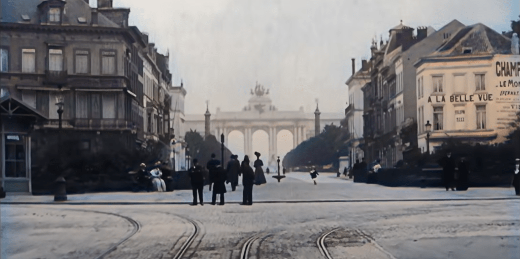 Before the Bubble: A snapshot of Brussels in 1908
