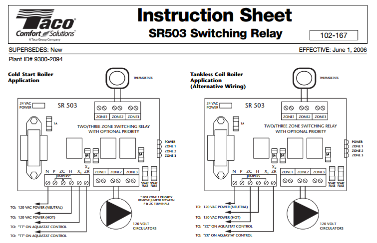 Taco Zone Valve Control Wiring Diagram - Wiring Diagram