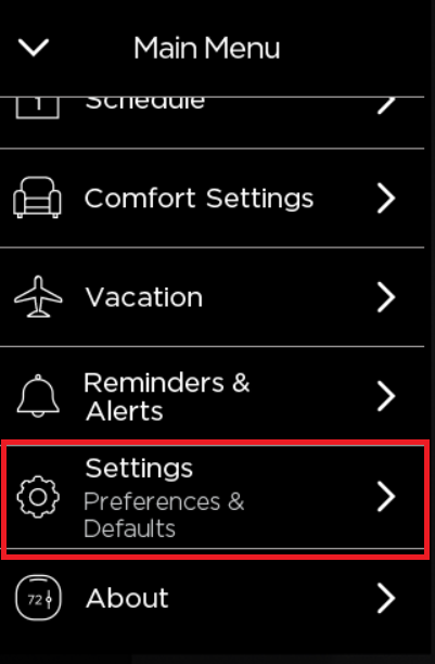 Threshold settings for ecobee thermostats