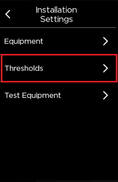 Threshold settings for ecobee thermostats