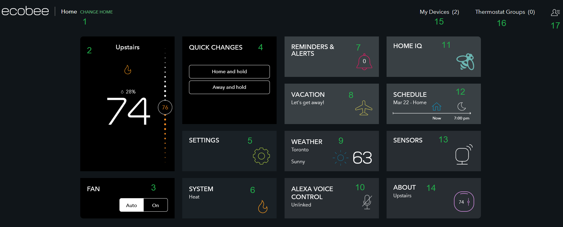 Ecobee hot sale disable alexa