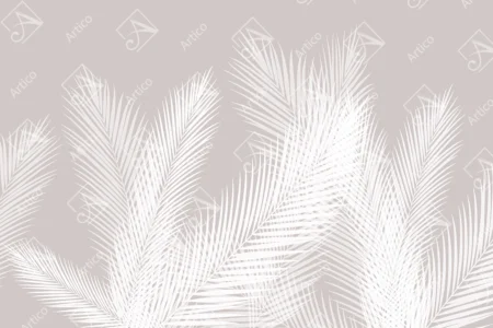 Articoo - Modern Background White Feather Wallpaper Decorative Painting Living Room. - Articoo_479674