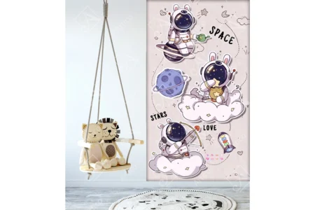 Articoo - 3D Wallpaper of Planets And Astronauts With Clouds, Stars - Articoo_216347