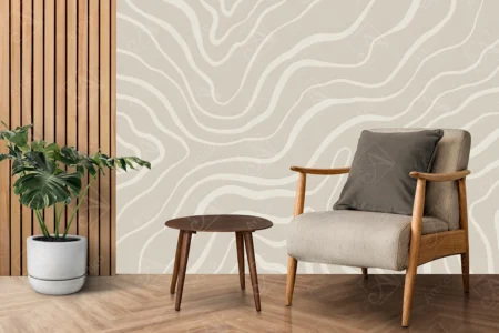 Articoo - Wallpaper Abstract Zigzag Design Beige Carpet for Fabric Printing - Articoo_737837