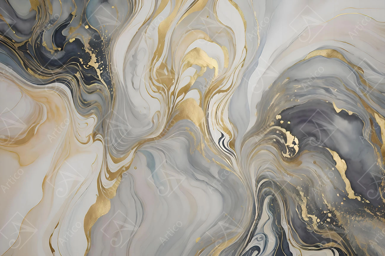 Artico-0530 Articoo - A white and black marble with gold streaks - Articoo_317833
