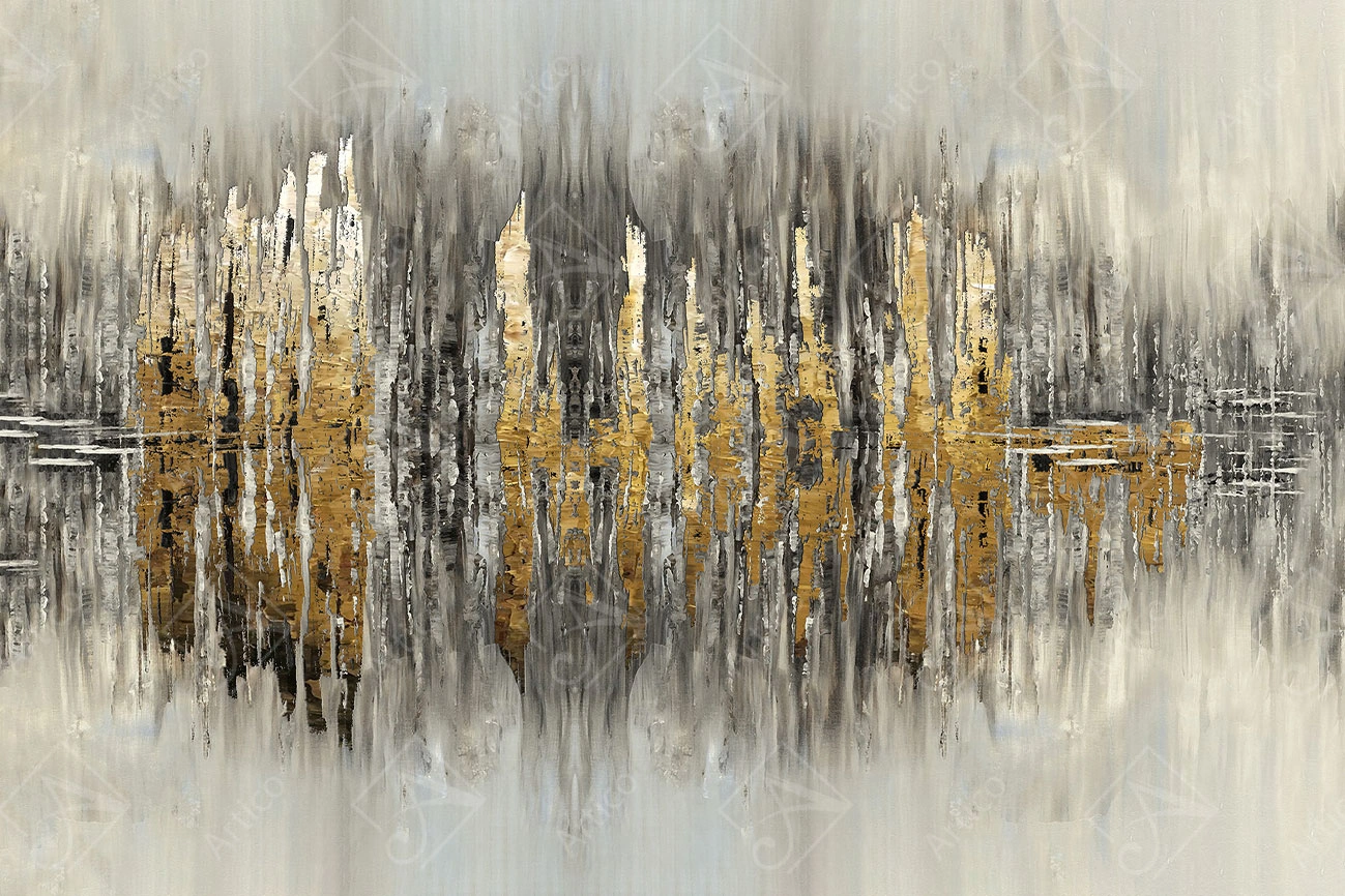 Artico-0542 Articoo - Modern abstract art background, black gold texture - Articoo_358839