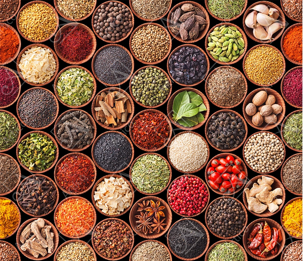 Spices-18 Articoo - Various spices and herbs as a background. Colorful condiments - Articoo_622837