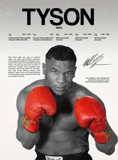 Articoo - A poster depicting the championships of boxer Tyson - Articoo_539662
