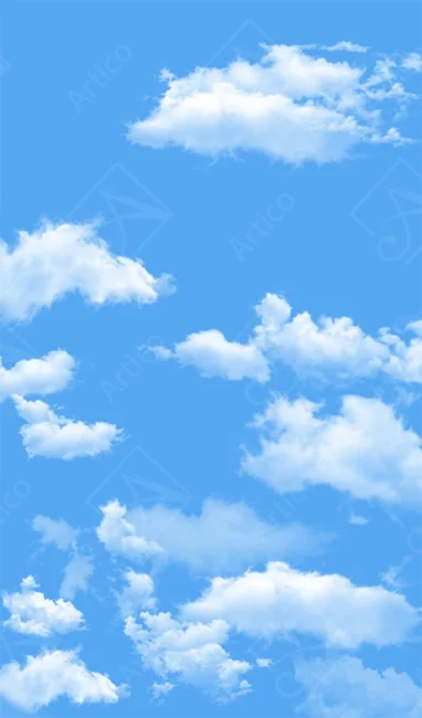 Articoo - Blue bright summer sky with clouds realistic background illustration - Articoo_638753