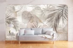 Articoo - 3D Wallpaper Tropical Forest Palm Tree Leaf Abstract Background - Articoo_855983