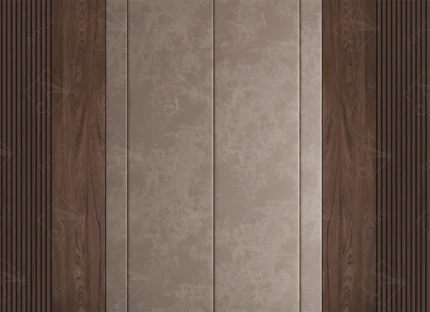 Articoo - Modern Wall Panel Design With Vertical Wood And Concrete - 758382