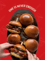 Vibrant Fast Food Burger Social Media Advertising Campaign Mockups