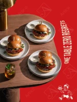 Vibrant Fast Food Burger Social Media Advertising Campaign Mockups