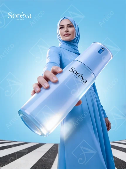 Articoo - Luxury Skincare Cosmetic Advertising Campaign Mockups With Hijabi Model - 675149